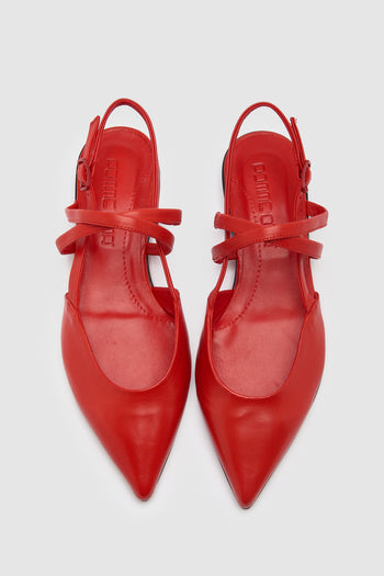 Pomme D'or Slingback Red Donna - 5