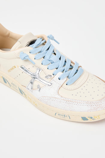 Premiata Sneaker Bianco/azzurro Donna - 5