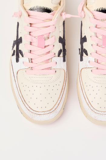 Premiata Sneaker Bianco/rosa Donna - 4