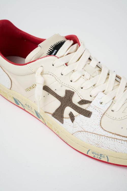 Premiata Sneaker Bianco/rosso Uomo - 2