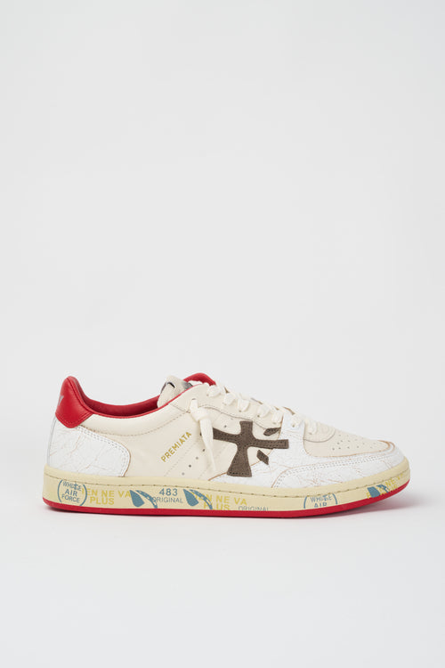 Premiata Sneaker Bianco/rosso Uomo