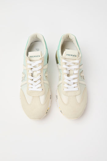 Premiata Sneaker Bianco+tiffany Donna - 4