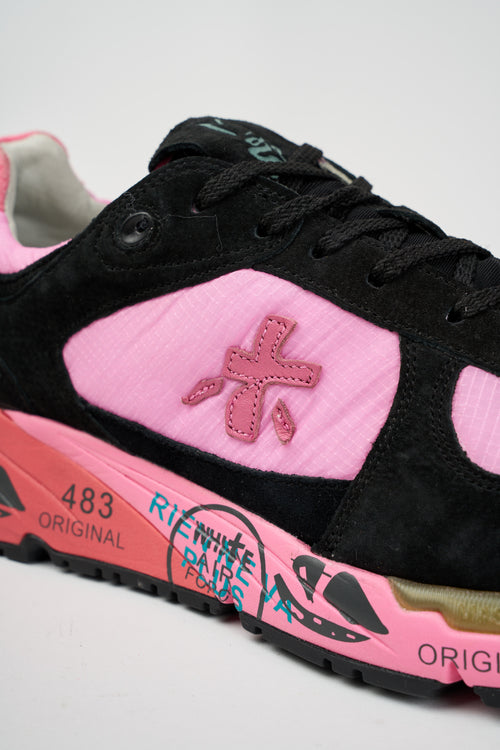 Premiata Sneaker Nero Fuxia Uomo - 2
