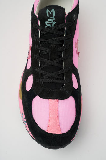 Premiata Sneaker Nero Fuxia Uomo - 3