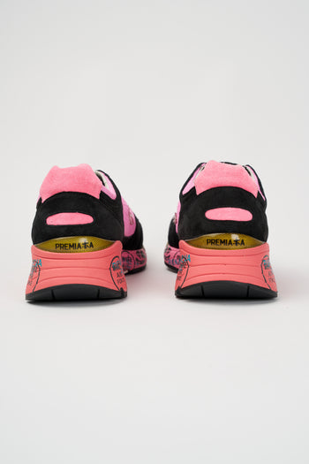 Premiata Sneaker Nero Fuxia Uomo - 5