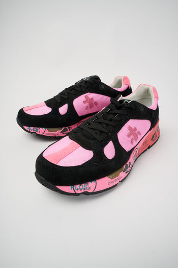 Premiata Sneaker Nero Fuxia Uomo - 7