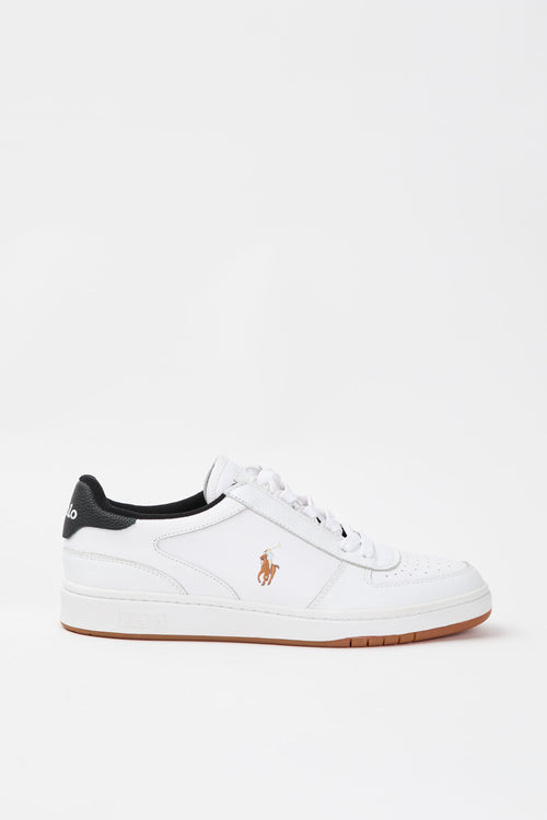 Ralph Lauren Sneaker White Black Uomo