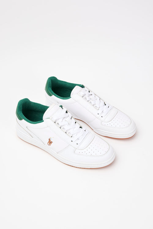 Ralph Lauren Sneaker White Green Uomo - 2