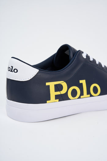 Ralph Lauren Sneaker Navy Yellow Uomo - 3