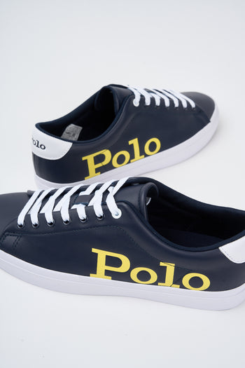 Ralph Lauren Sneaker Navy Yellow Uomo - 3