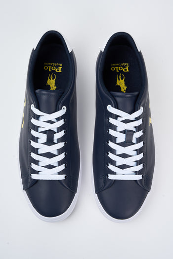 Ralph Lauren Sneaker Navy Yellow Uomo - 5