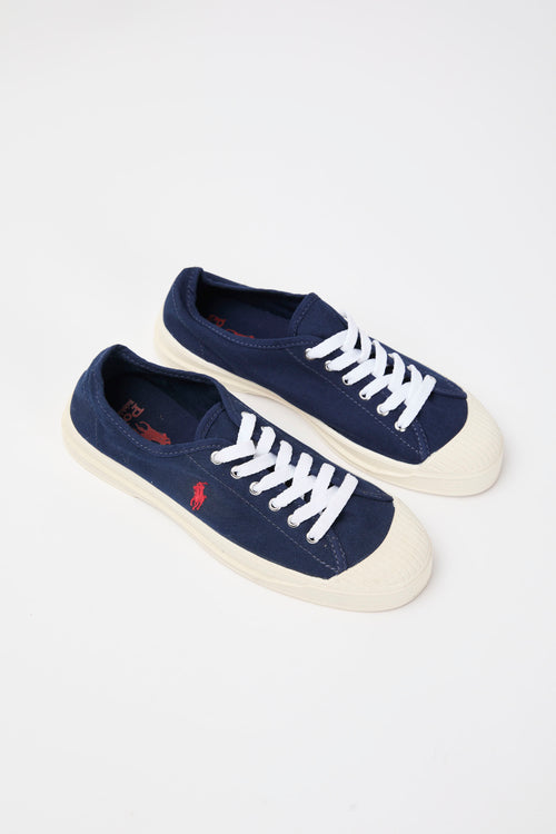 Ralph Lauren Sneaker Navy Red Uomo - 2