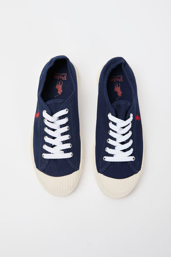 Ralph Lauren Sneaker Navy Red Uomo - 4