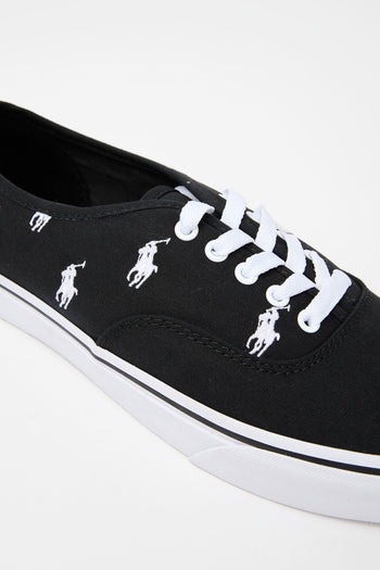 Ralph Lauren Sneaker Black White Uomo - 5