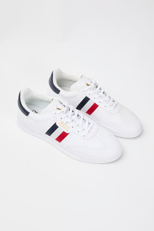 Ralph Lauren Sneaker White Red Blue Uomo - 2