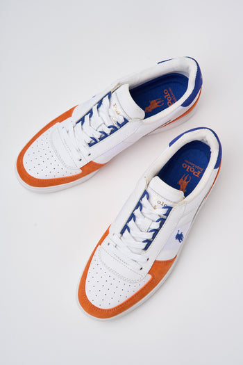 Ralph Lauren Sneaker White/orange Uomo - 3