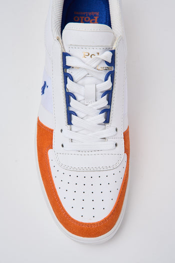 Ralph Lauren Sneaker White/orange Uomo - 4