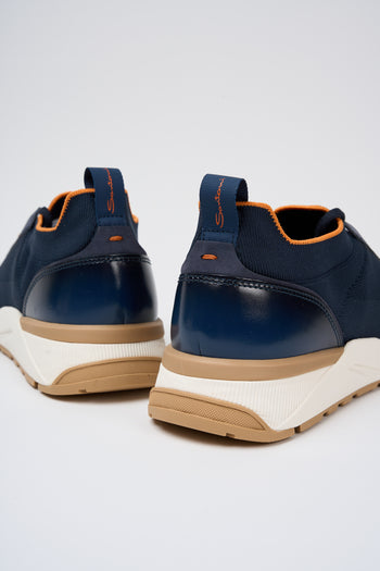 Santoni Slip-on Blue Uomo - 3