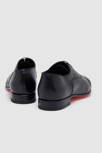 Santoni Stringata Black Uomo - 3
