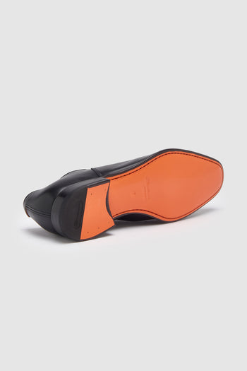 Santoni Stringata Black Uomo - 5