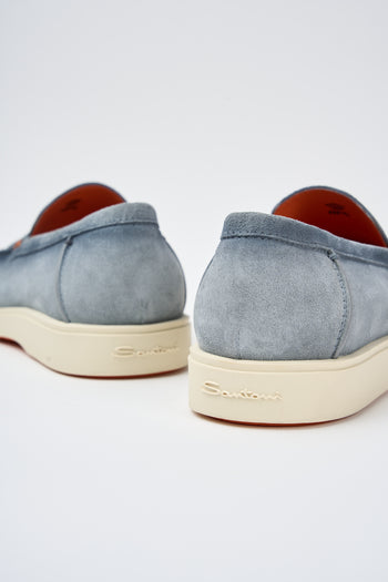 Santoni Mocassino Light Blue Uomo - 5
