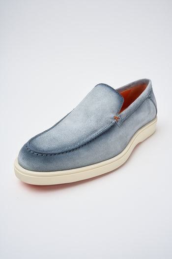 Santoni Mocassino Light Blue Uomo - 6