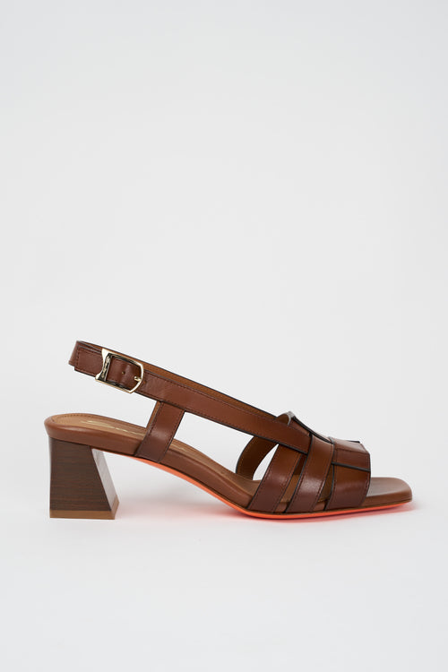 Santoni Sandalo Light Brown Donna