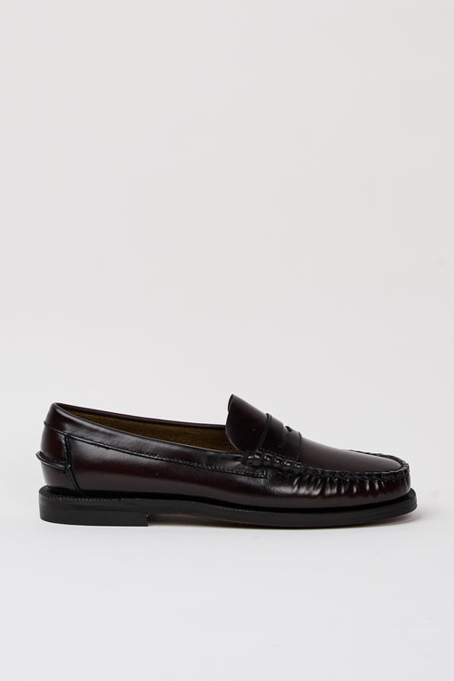 Sebago Mocassino Brown Burgundy Donna
