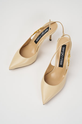 Sergio Rossi Slingback Chalk Donna - 5