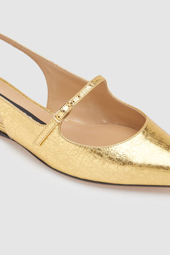 Sergio Rossi Slingback Oro Donna - 3