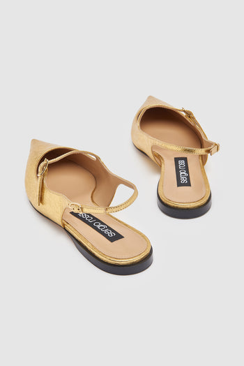 Sergio Rossi Slingback Oro Donna - 4