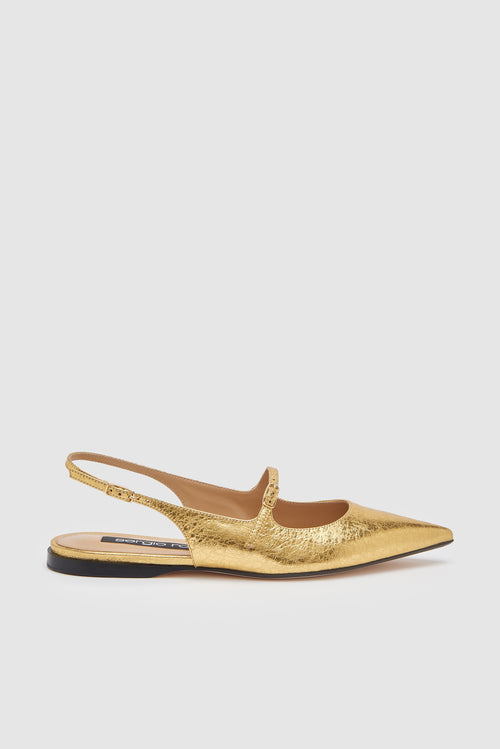 Sergio Rossi Slingback Oro Donna