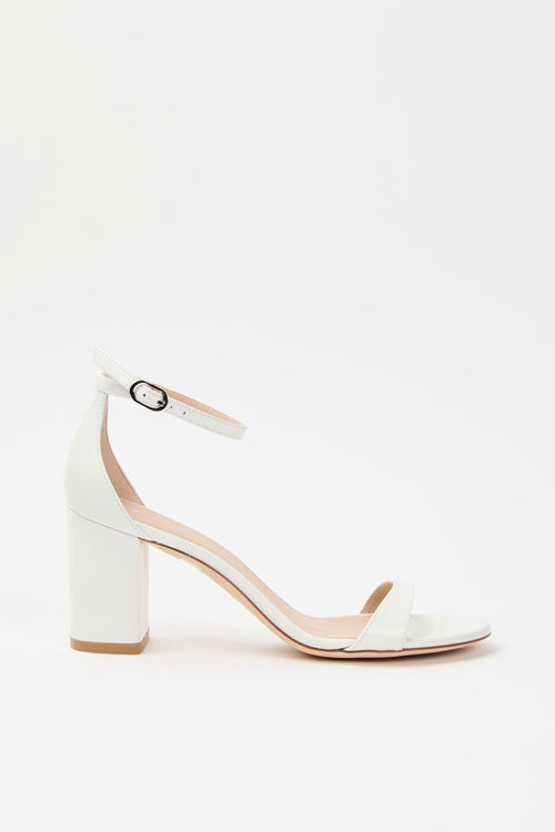 Stuart Weitzman Sandalo White Donna