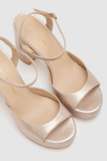 Stuart Weitzman Sandalo Champagne Donna - 5