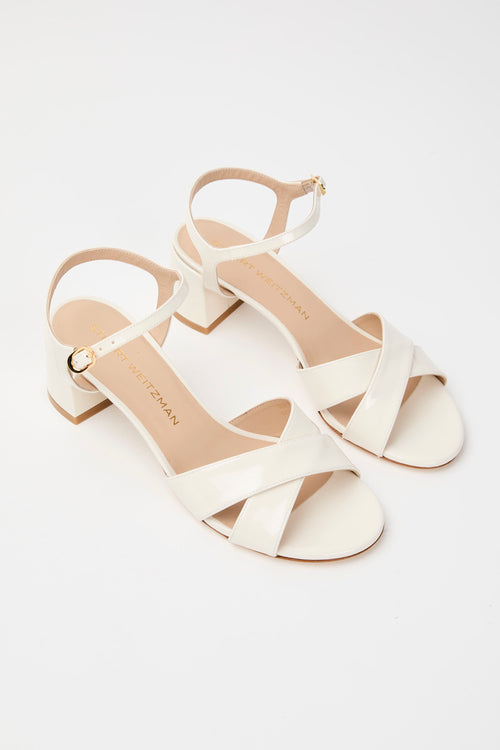 Stuart Weitzman Sandalo Cream Donna - 2