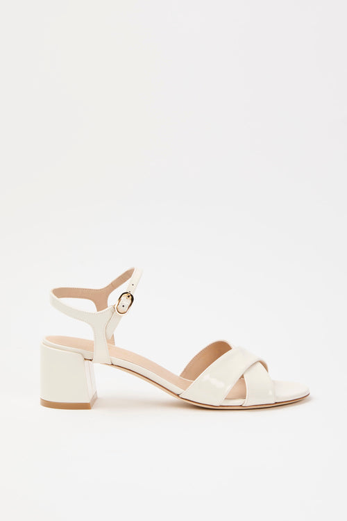 Stuart Weitzman Sandalo Cream Donna