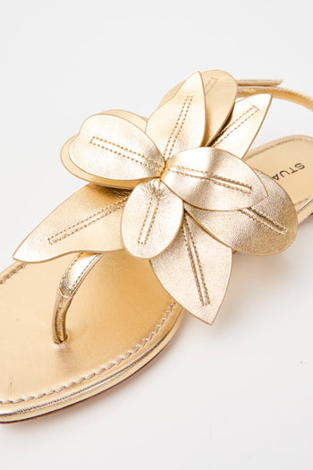Stuart Weitzman Infradito Golden Donna - 4