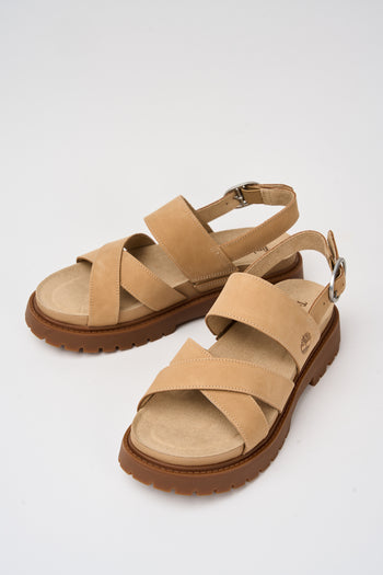 Timberland Sandalo Medium Beige Nubuck Donna - 5