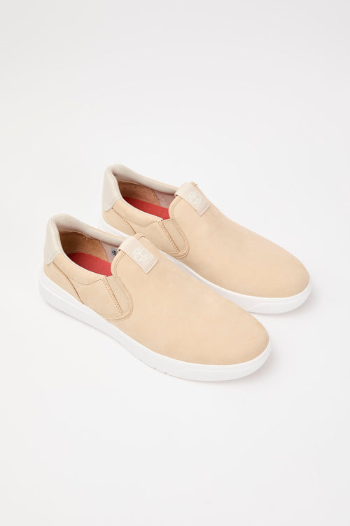 Timberland Slip-on Light Beige Nubuck Uomo - 2