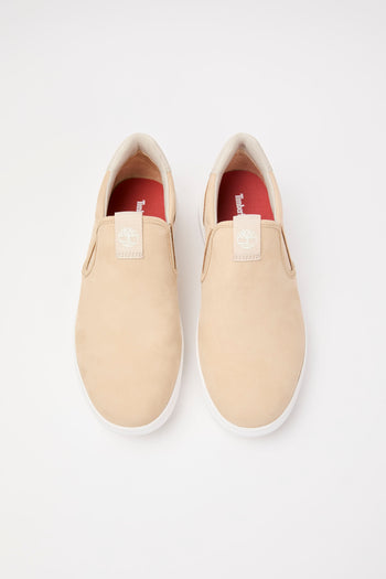 Timberland Slip-on Light Beige Nubuck Uomo - 3