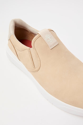 Timberland Slip-on Light Beige Nubuck Uomo - 4