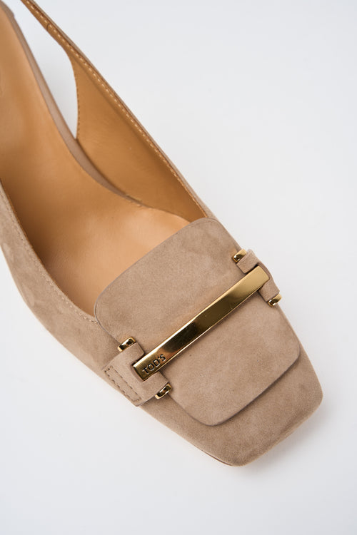 Tod's Slingback Cappuccino Donna - 2