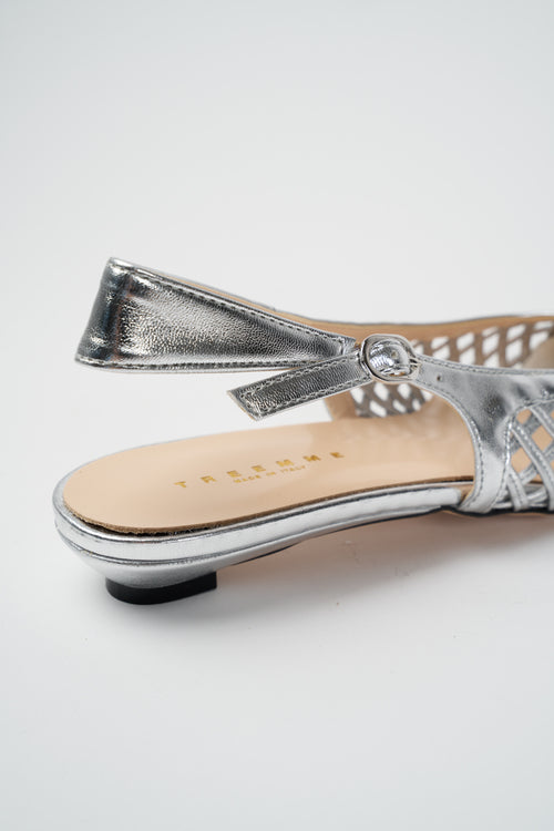 Tre Emme Slingback Argento Donna - 2