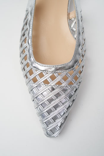 Tre Emme Slingback Argento Donna - 3