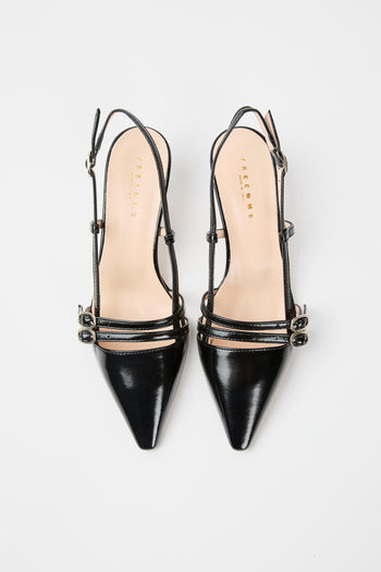 Tre Emme Slingback Nero Donna - 3