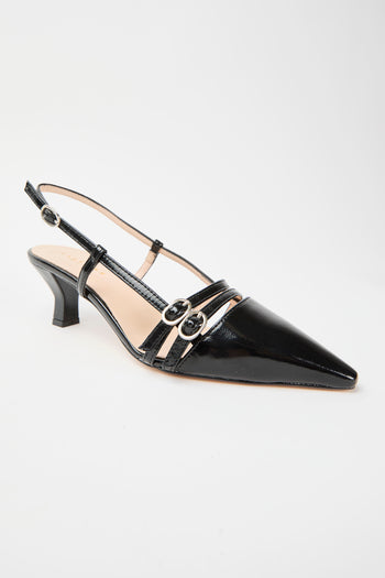 Tre Emme Slingback Nero Donna - 5