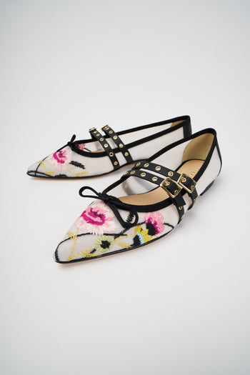 Tre Emme Ballerina Bianco Donna - 6