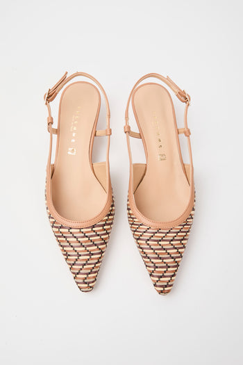 Tre Emme Slingback Cuoio+beige Donna - 4