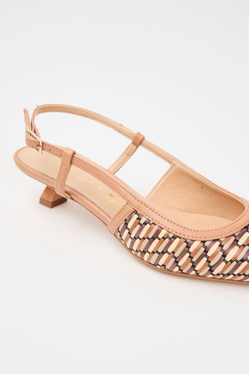 Tre Emme Slingback Cuoio+beige Donna - 5