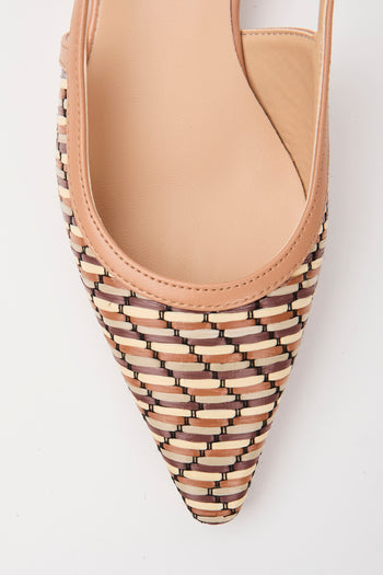 Tre Emme Slingback Cuoio+beige Donna - 6